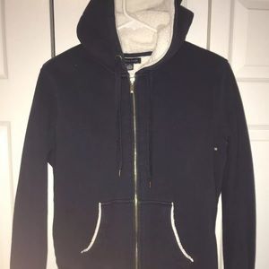 Mens Tommy Hilfiger Zip Up Hoodie Medium Navy Blue